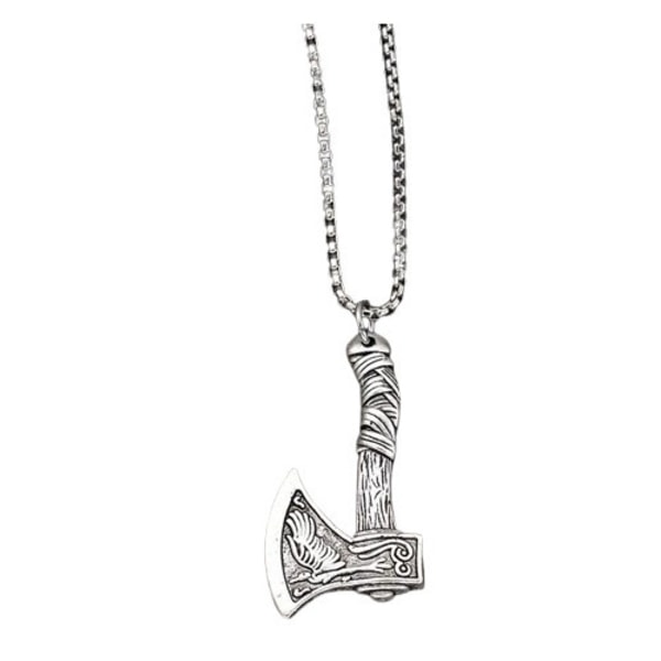 Kaulakoru - Viikinki - 60 cm kaulakoru - 3 eri mallia, joista valita MetalLook Viking Yxa