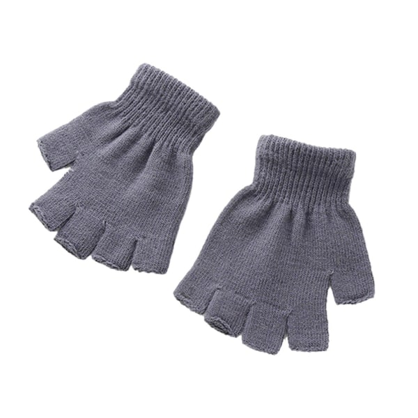 Firkantede handsker, korte og fingerløse - Grå Grey one size
