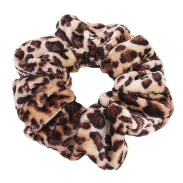 Hårsnodd - Scrunchie - Leopard MultiColor