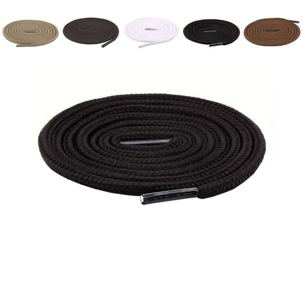 Skolisser - Runde [140 cm] - Flere fargevalg Black one size