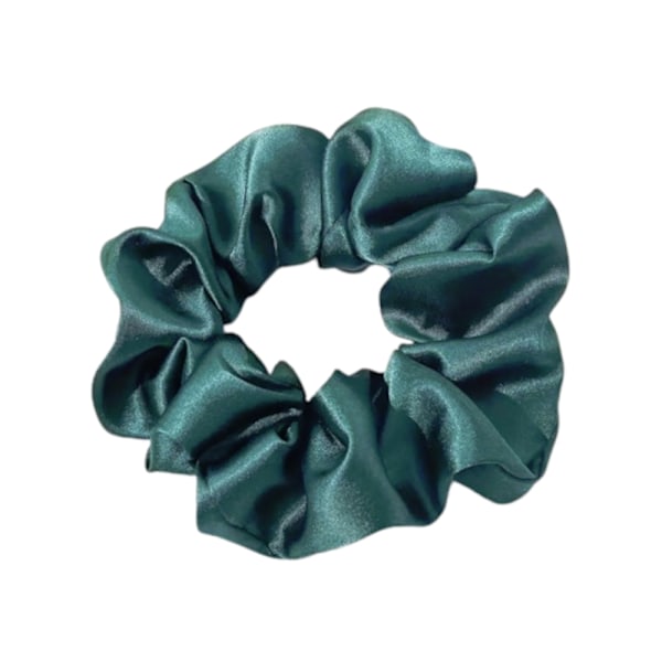 Hårbånd - Scrunchie - Sateng - 12 cm - Grønn Green
