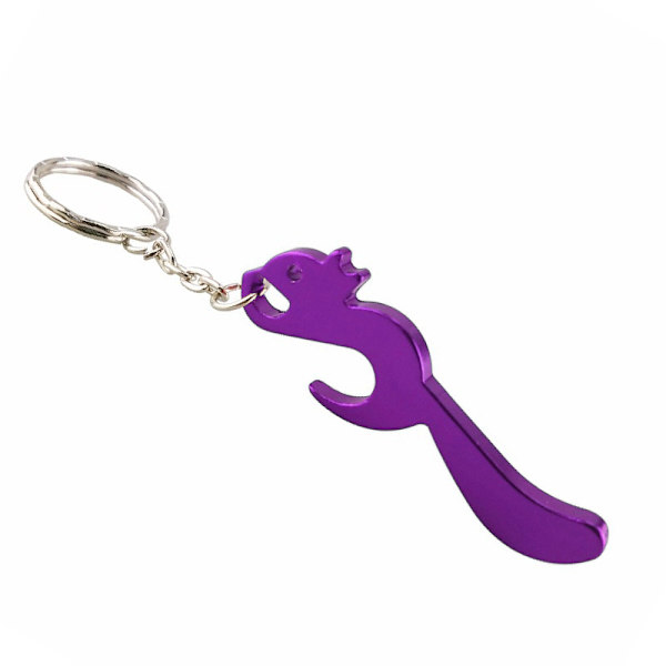 Avaimenperä - Pullonavaaja - Orava - Useita värivaihtoehtoja Purple