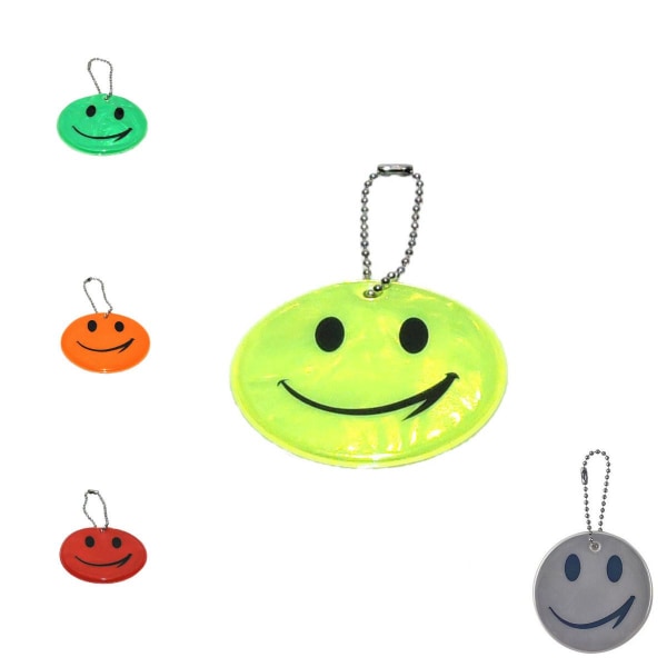Refleks - Smiley - Flere farvevalg Yellow Gul