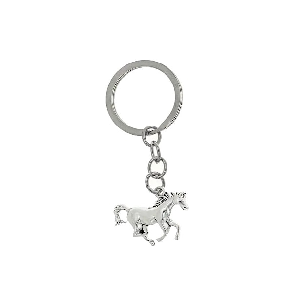 Nøkkelring - Hest - Sølv Silver