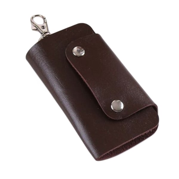 Nøgleholder i kunstlæder - Brun [v2] Brown Brun