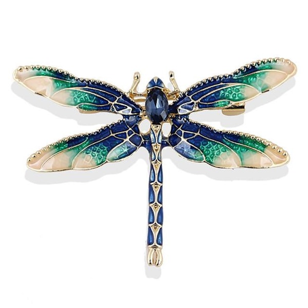 Broche - Guldsmed - Blå - Grøn Blue