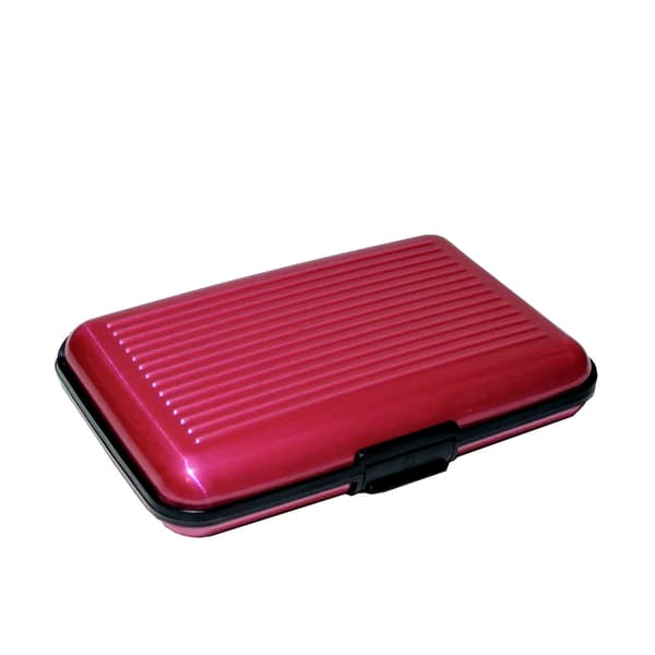 Kortholderkuffert - Lyserød rillet - Pung Dark pink