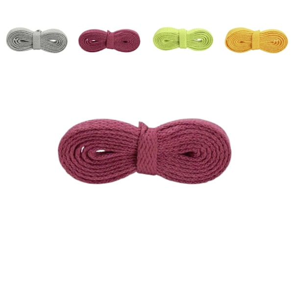 Snørebånd - Flade [100 cm] - Flere farvevalg Raspberry one size