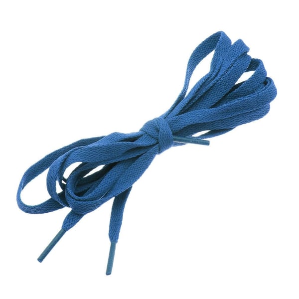 Kengännauhat - Merensininen - Litteät [160 cm] Blue one size