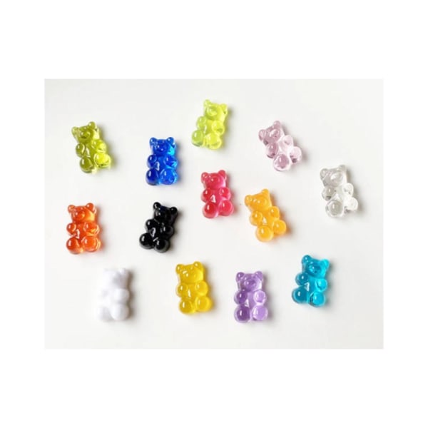 Køleskabsmagnet - Gummibjørn - Neodym - 8 stk Multicolor