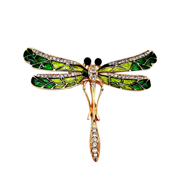 Brosje - Dragonfly Green