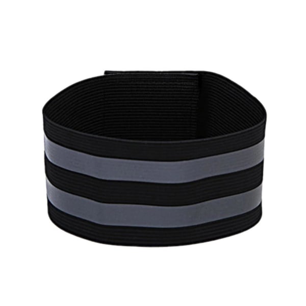 Reflekterende armbånd - Doble striper - Svart - Dobbel pakke Black