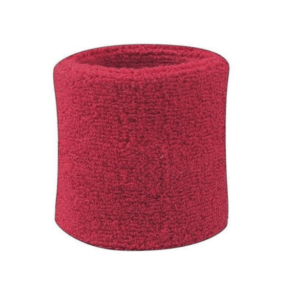 Svettband - Vristband - Korta [8cm] - Dubbelpack - Rosenröd Mörkrosa one size