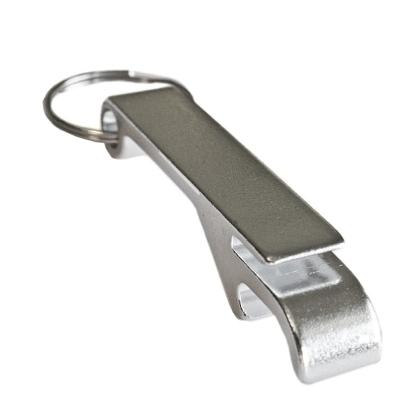 Nøglering - Flaskeåbner - Standard - Sølv - Dobbeltpakke Silver