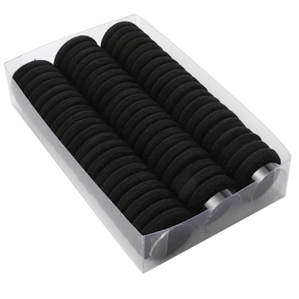 Joustavat hiuslenkit - Hiuspannat - 25 kpl - Musta Black