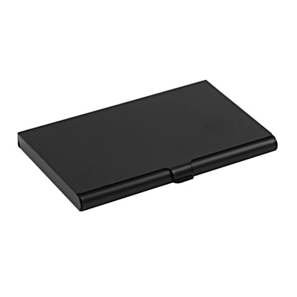 Glat aluminiumskortholder - Pung - Flere farvevalg Black