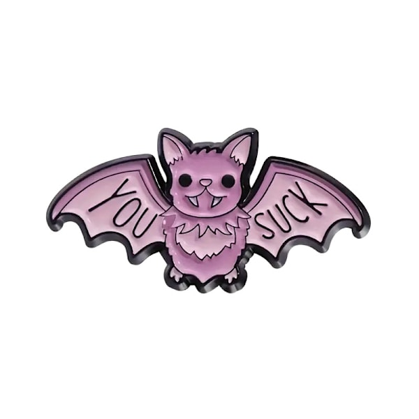 Broche - Nål - Flagermus - Lyserød Pink