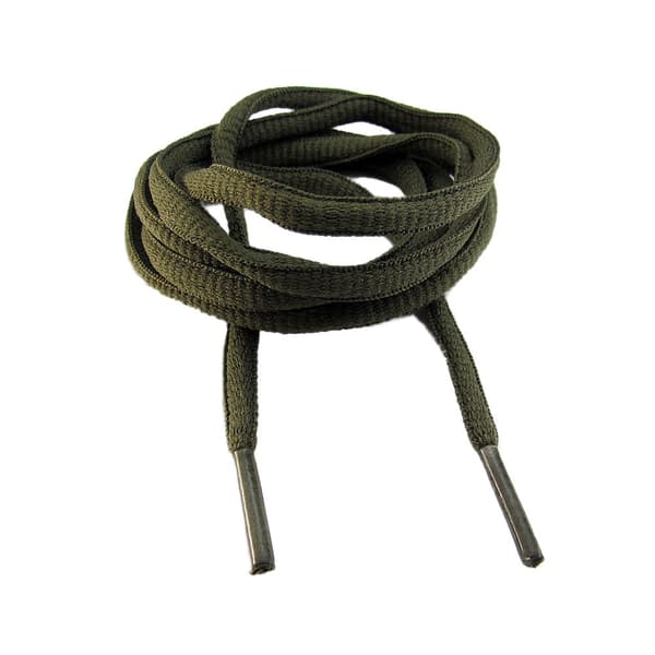 Snørebånd - Armygrøn - Rund - Oval [114 cm] Nature one size