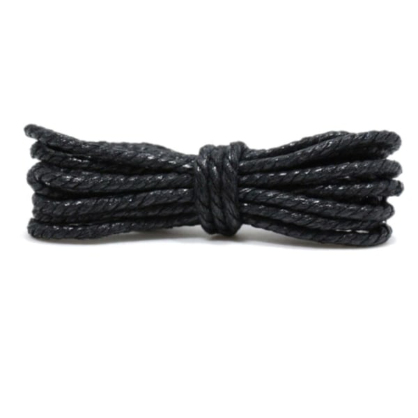 Snørebånd - Snoede - Runde [120 cm] Black one size