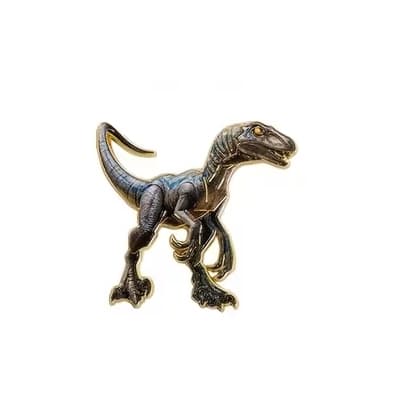 Brosje - Nål - Dinosaur - Velociraptor MultiColor Velociraptor