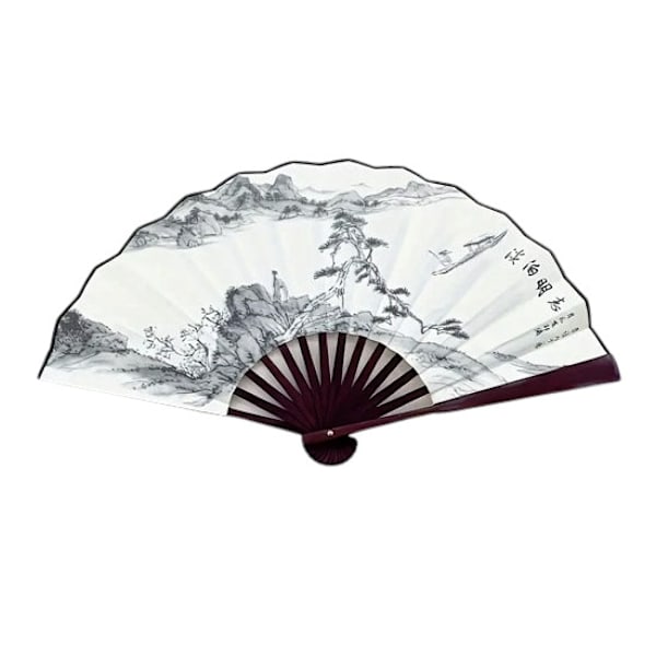 Auringonviuhka - Suuri 27cm - M23 - Meditaatio White