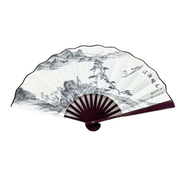 Solfjäder - Stor 27cm - M23 - Meditation Vit