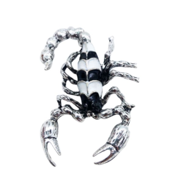 Broche - Sort Skorpion [Sølv] Black