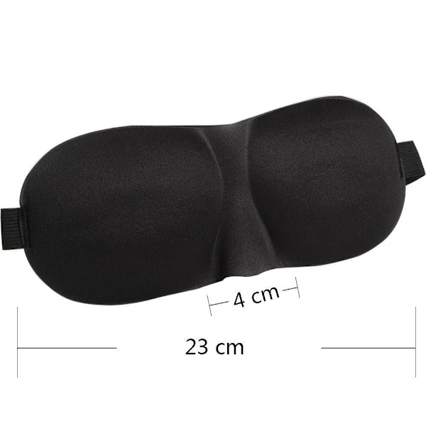 Unimaski muotoillulla vaahdolla Black one size