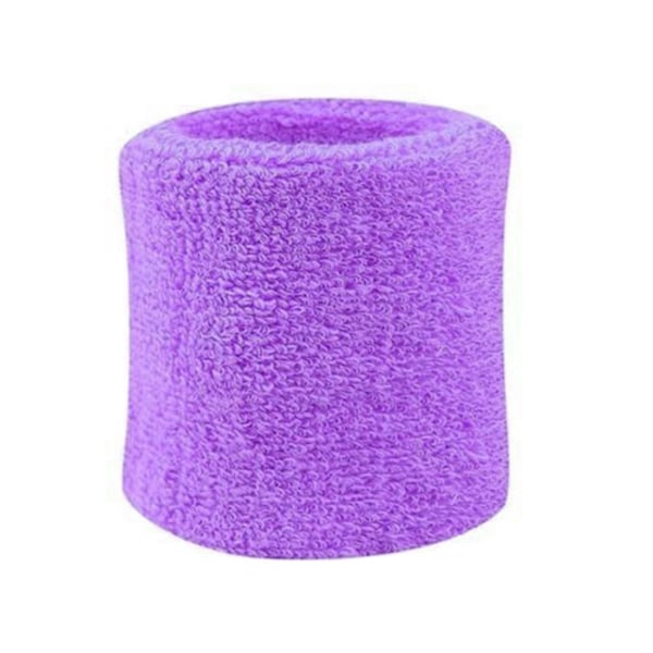 Svettband - Vristband - Korta [8cm] - Dubbelpack - Ljuslila Light purple one size