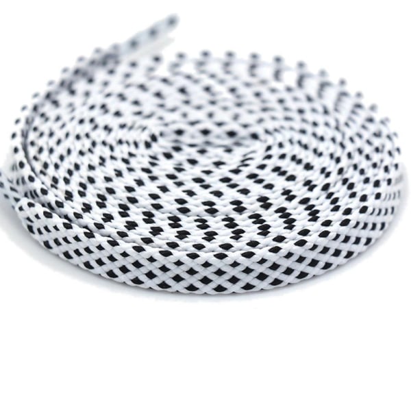 Skolisser - Rutete mønster - Flettet - Ruter - Flate [100 cm] - Flere fargevalg Black one size