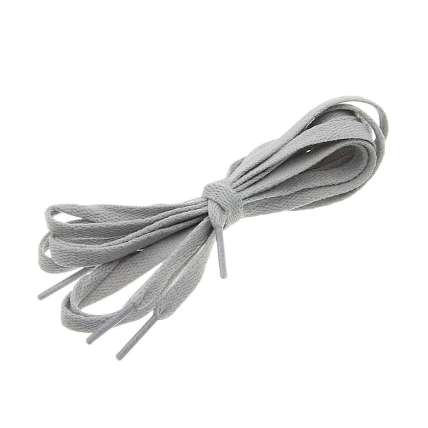Kengännauhat - Vaaleanharmaa - Litteät [120 cm] Light grey one size