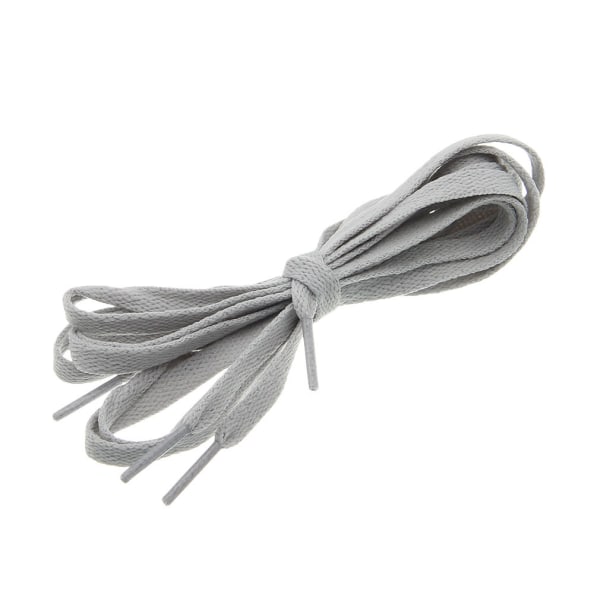 Snørebånd - Lysegrå - Flade [120 cm] Light grey one size