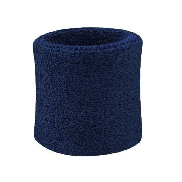 Svettband - Vristband - Korta [8cm] - Dubbelpack - Mörkblå Mörkblå one size