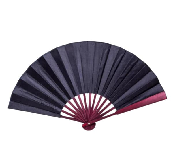Vifte - Ensfarget - Stor 27 cm - Flere fargevalg Black