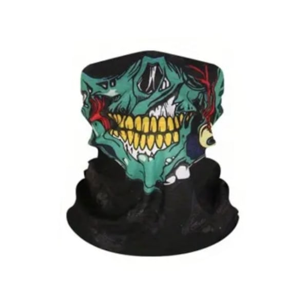 Zombie skull - Scarf - Bandana - Halsduk - Skidmask MultiColor one size