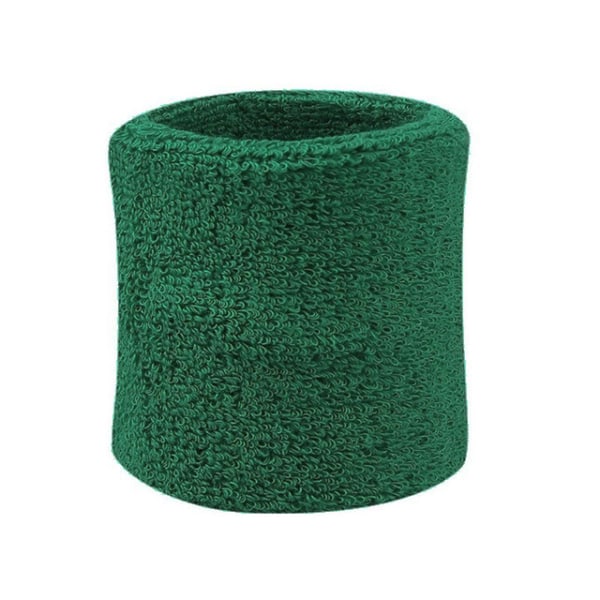Svettband - Vristband - Korta [8cm] - Dubbelpack - Grön Green one size