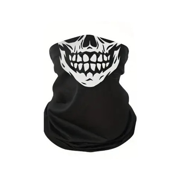 Smiling Skull - Scarf - Bandana - Halsduk - Skidmask MultiColor one size
