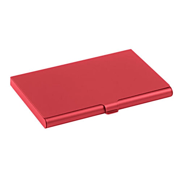 Glatt aluminiumskortholder - Rød - Lommebok Red