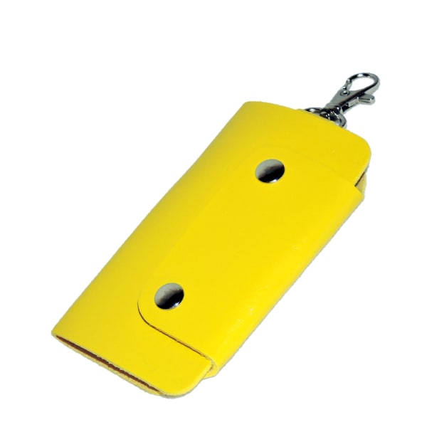Nøgleholder i kunstlæder - Gul [v2] Yellow Gul