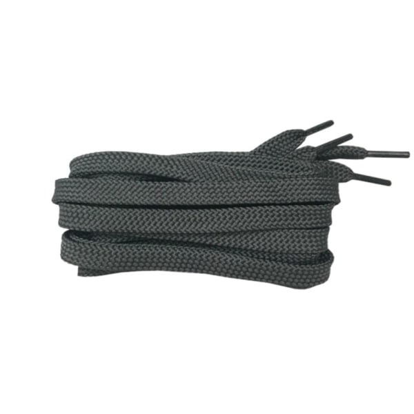 Kengännauhat - Tummanharmaat [v2] - Litteät [160 cm] Dark grey one size