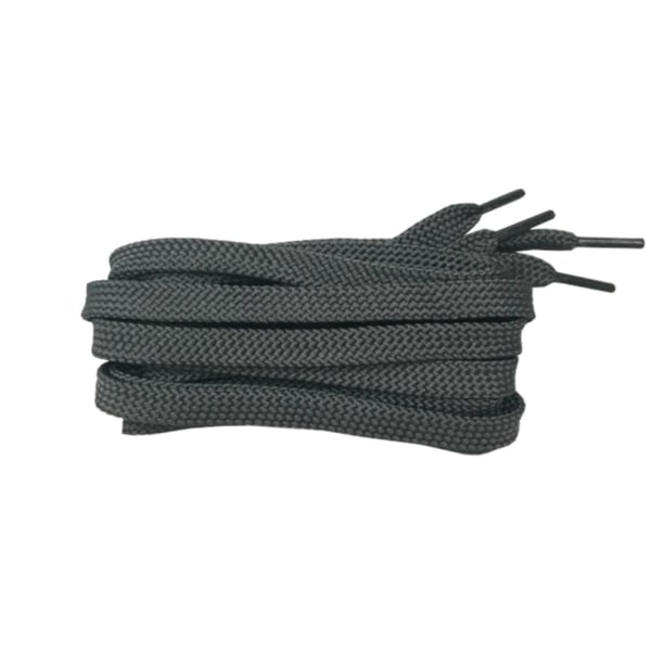 Snørebånd - Mørkegrå [v2] - Flade [160 cm] Dark grey one size