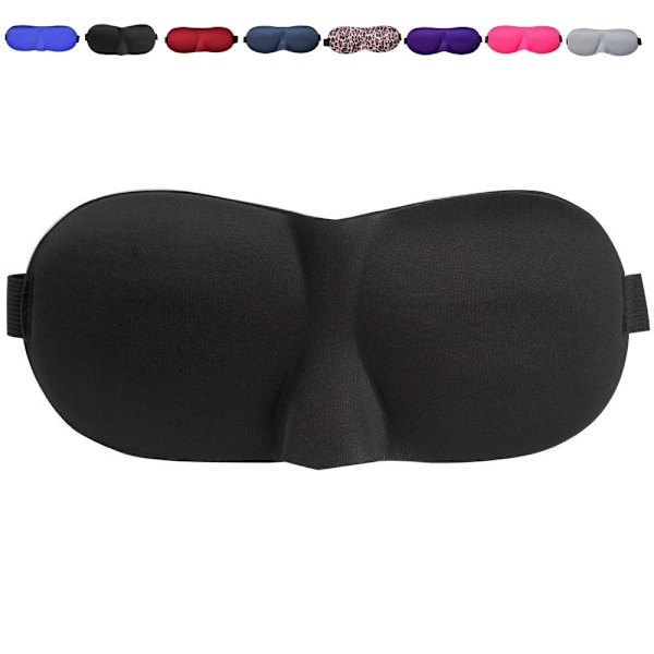 Sovemaske med formet skum Black one size