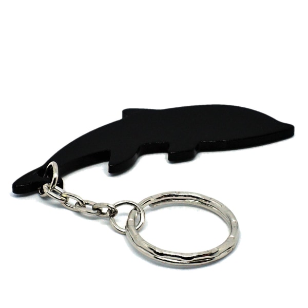 Nøglering - Oplukker - Dolphin - Sort Black Svart