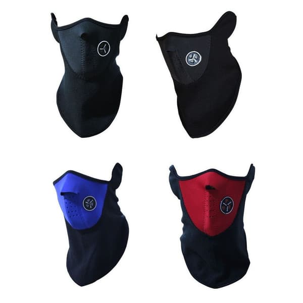 Sykkelmaske - Skimaske - Munnbind - MC-maske - Ninja Black one size