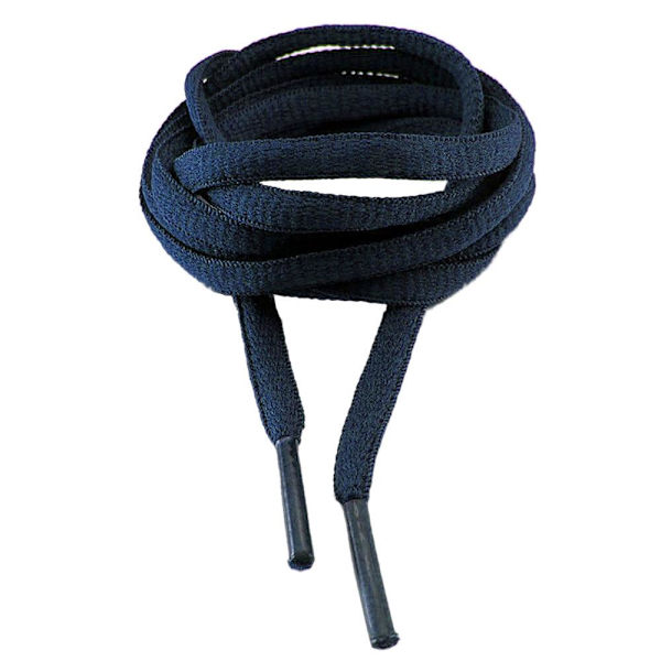 Kengännauhat - Tummansiniset - Soikeat [130 cm] Marine blue one size