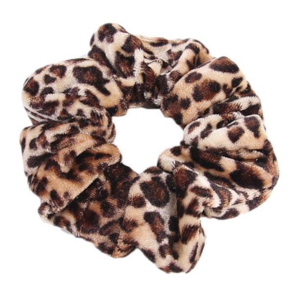 Hårbånd - Scrunchie - Leopard - 5-pak Multicolor