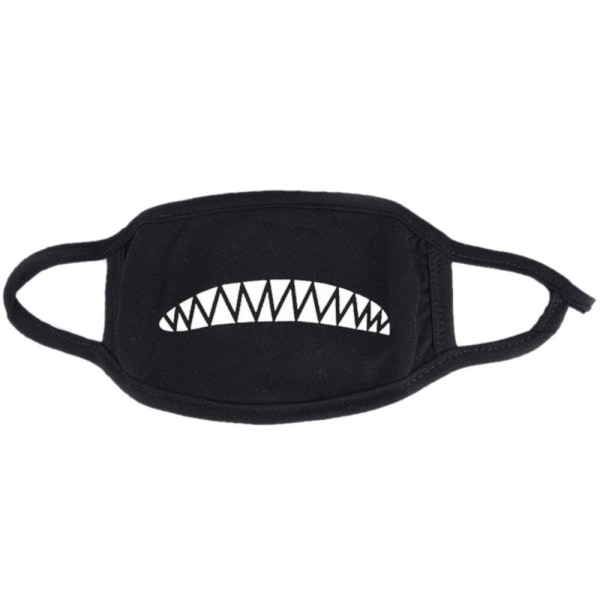 Ansiktsmaske - Svart - Sharktenner - Maskert Black one size