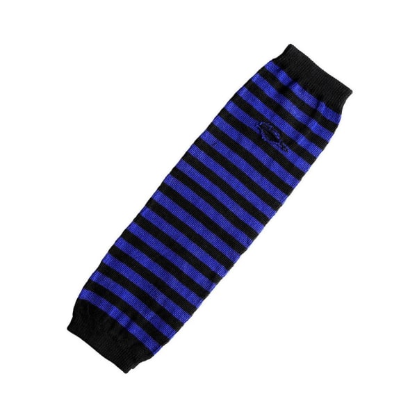 Käsivarrenlämmittimet raidalliset, sormettomat ja pitkät - Musta/sininen [35cm] MultiColor 35cm Svart/blå