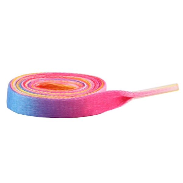 Kengännauhat - Sateenkaari - Litteät [110 cm] - Vaaleanpunainen Multicolor one size