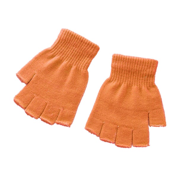 Neliönmuotoiset hanskat, lyhyet & sormettomat - oranssi Orange one size